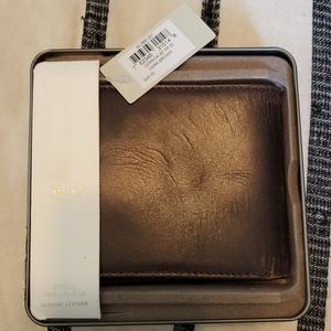 Brown leather wallet